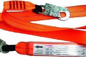 Shock Absorbing Lanyard Single Leg