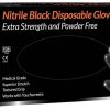 Nitrile Black Disposable Gloves, nitrile gloves