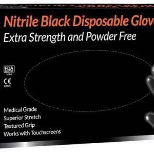 Nitrile Black Disposable Gloves, nitrile gloves