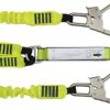 Elasticated Webbing Lanyard Double Leg Giant Steel Hooks